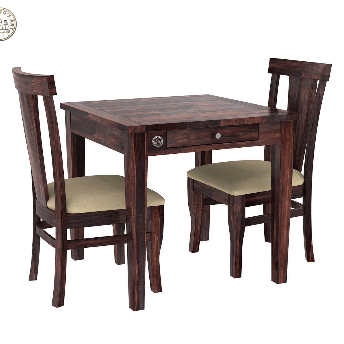 Coral 2 Seater solid Sheesham wood dining set – Shri Mintus Art