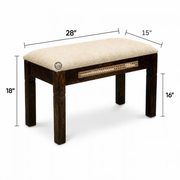 Hazel Sheesham Wood 4 Seater Dining Table