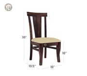 Coral 2 Seater solid wood dining set
