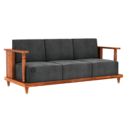 Kavari Solid Wood 3-Seater Sofa