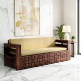 Rest solid wood sofa cum bed