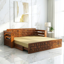 Nest Solid Wood Sofa Cum Bed