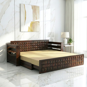 Rest solid wood sofa cum bed