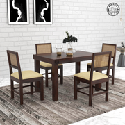 Solen Solid Wood 4 Seater Dining Set