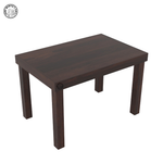 Dark wooden table on a white background - Walnut