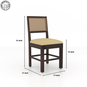 Solen Solid Wood 4 Seater Dining Set