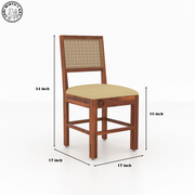 Solen Solid Wood 4 Seater Dining Set