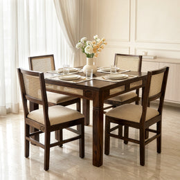 Neel 4 Seater Dining Table Set
