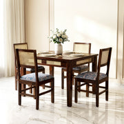 Samayra 4 seater dining table set