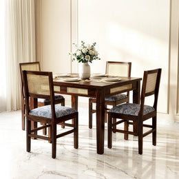 Samayra 4 seater dining table set