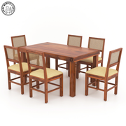 Horev 6 Seater Solid Wood Dining Table Set