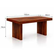 Nirvaan Sheesham Wood 6 Seater Dining With Bench
