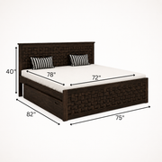 Evaline Sheesham Wood Bed