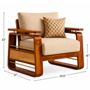 Maurya Solid Wood Sofa