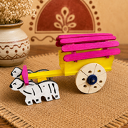 Handmade Wooden Bullock Cart – Village Heritage Toy
