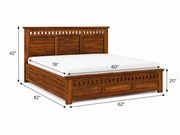 Nuraan Sheesham Wood Bed