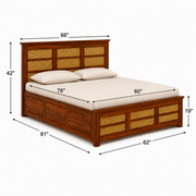 Canny Sheesham wood bed