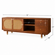 Nyshan Sheesham Wood TV Unit