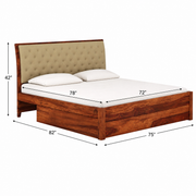 Rohini Sheesham Wood King Size Bed