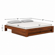 Regal Sheesham Wood Bed With Storage