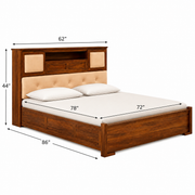 Howler Sheesham Wood King Size Bed