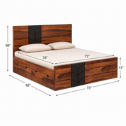 Acmi Sheesham Bed With Storage
