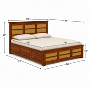 Canny Sheesham wood bed