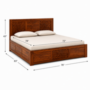 Stello Sheesham Wood Bed