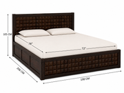 Mark Sheesham wood bed