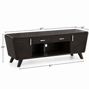 Norex Solid Sheesham Wood TV Unit