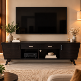 Norex Solid Sheesham Wood TV Unit