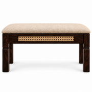 Raavi Solid Wood Cane Bench
