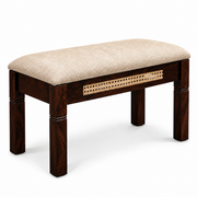 Raavi Solid Wood Cane Bench