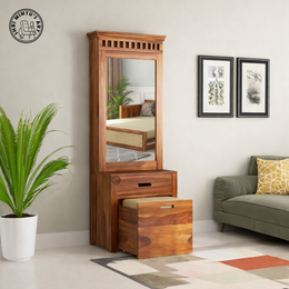 Felner Dressing Table With Storage Stool