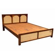 Kairo Solid Wood Cane Bed