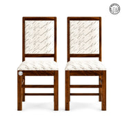 Nora Sheesham Wood 4 Seater Dining Set With Marble Top