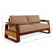 Maurya Solid Wood Sofa
