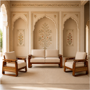 Maurya Solid Wood Sofa