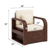 Scott 5 seater Sheesham Wood Sofa