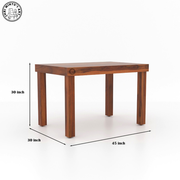 Solen Solid Wood 4 Seater Dining Set