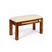 Shloka Solid Sheesham Wood Cane Bench
