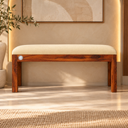 Elora 2 Seater Solid Sheesham Wood Bench