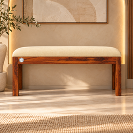 Elora 2 Seater Solid Sheesham Wood Bench
