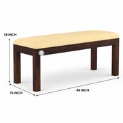 Sia 2 Seater Solid Sheesham Wood Bench