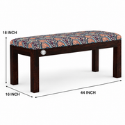 Niti 2 Seater Solid Sheesham Wood Bench