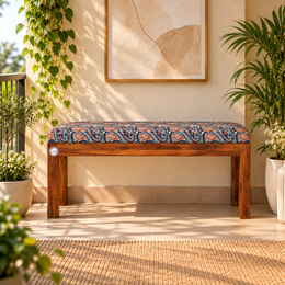 Nysa 2 Seater Solid Sheesham Wood Bench