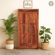 Cravn 2 Door Solid Wood Wardrobe