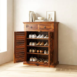 Canrey Solid Wood Shoe Rack