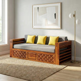 Aviva Solid Wood Sofa Set (Cum Bed)