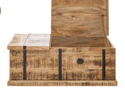 Hexan Solid Wood Wine Trunk